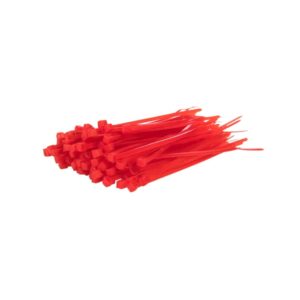 Red Cable Ties – Pack of 100 – 3 Sizes to Choose From