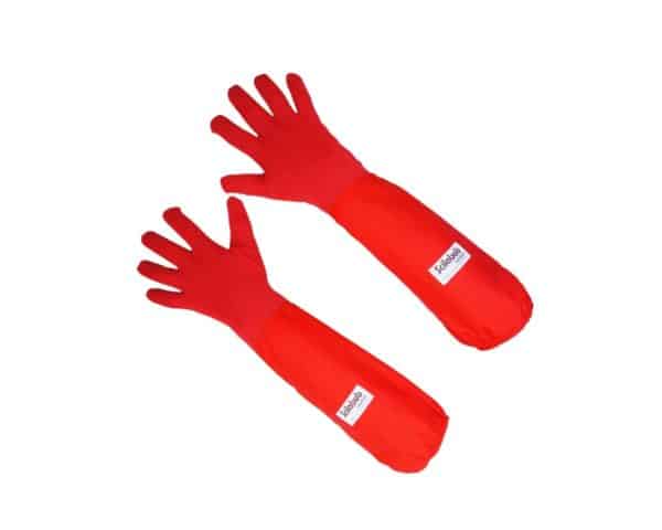 Autoclave Gauntlet Gloves in Red