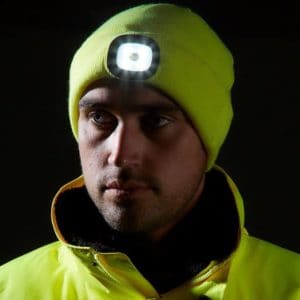 NEW:  Warm & Comfortable LED Headlight Beanie Hat – USB Rechargeable