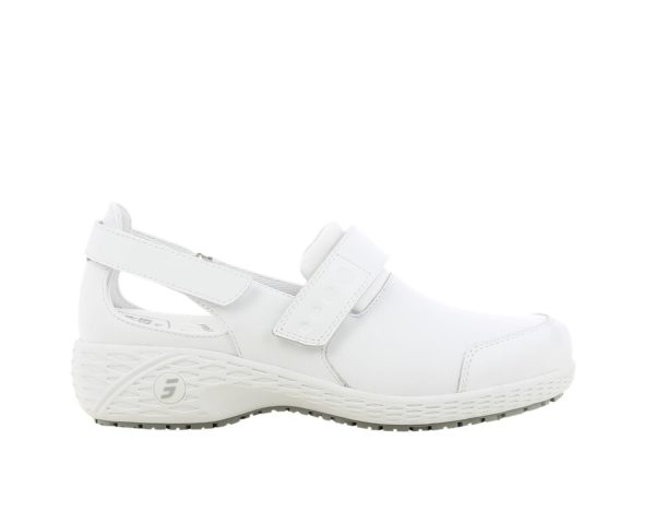 Samantha Leather Shoes for Nurses in White